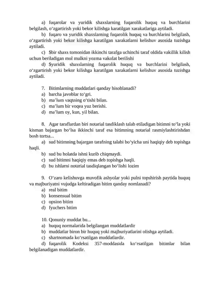 Bitimlar haqida maslahatlar 2
