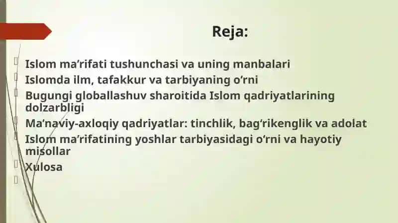 Islomqadriyatlarivama’rifatininghozirgidavrdagiahamiyati 2