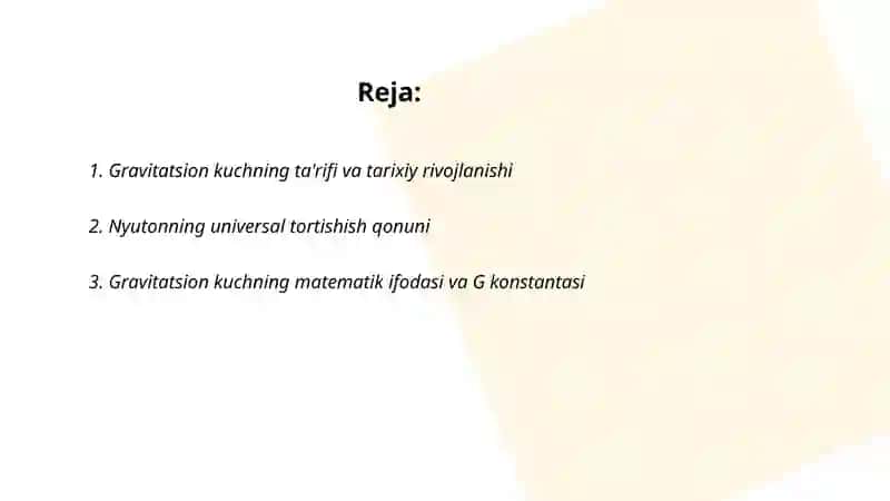 Gravitatsion kuch va uning tabiati 2