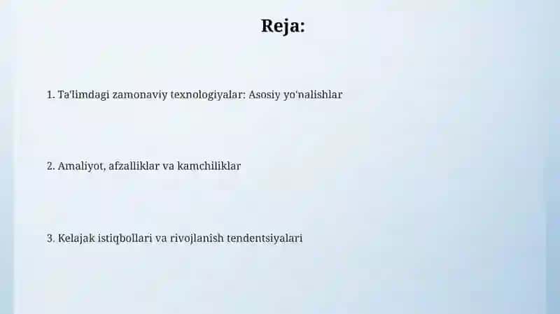 Ta'limda zamonaviy texnologiyalar 2