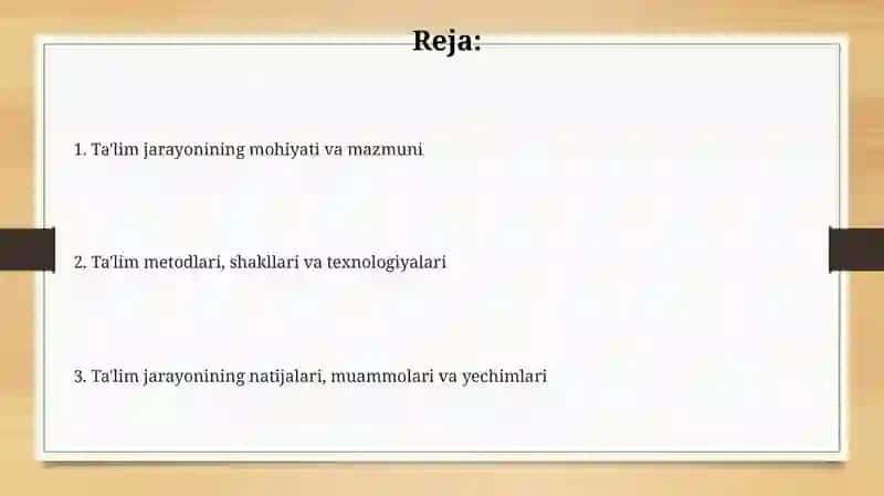 Tarbiya jarayonining mohiyati va mazmuni 2