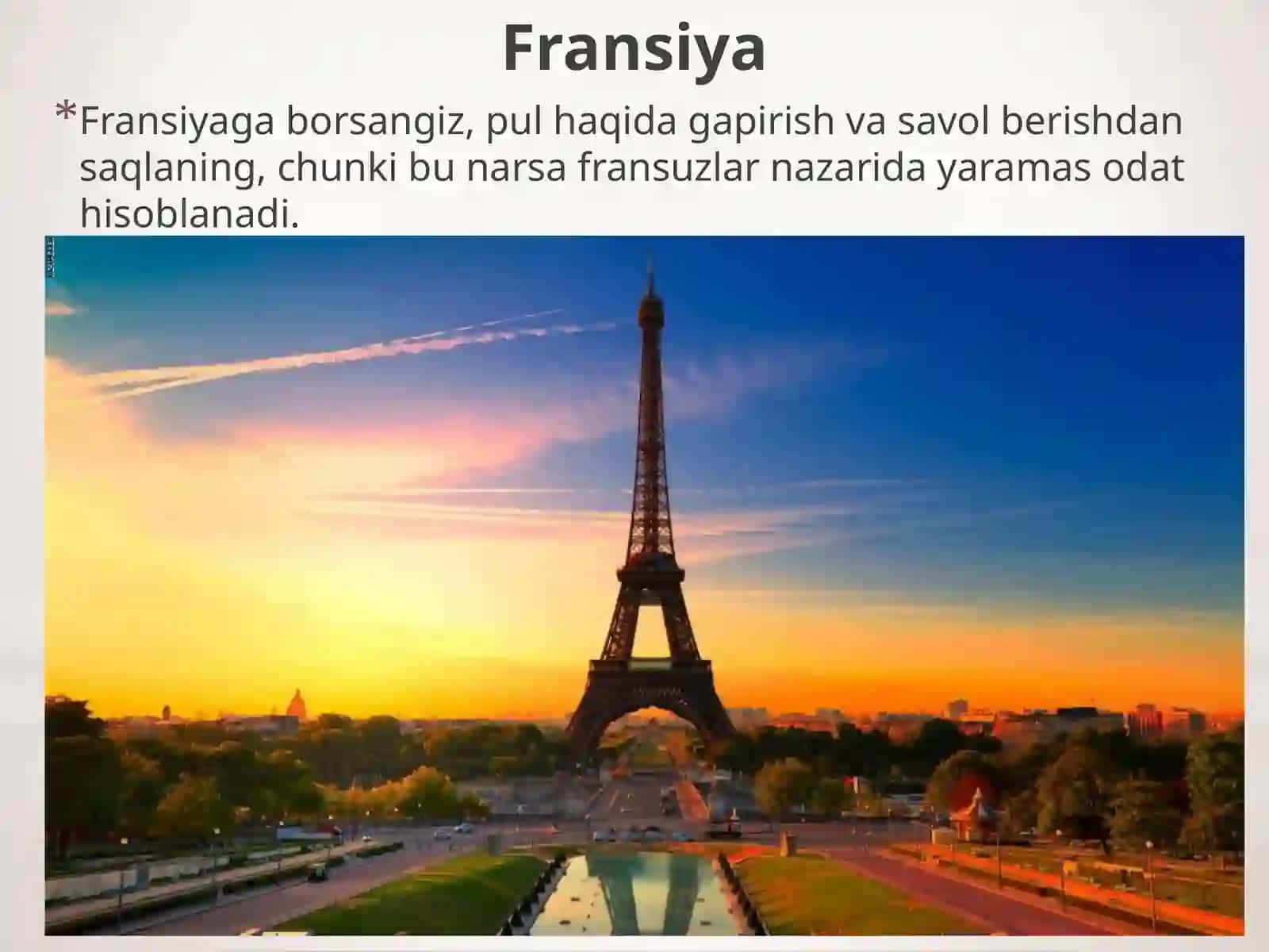 Ba’zixorijiy mamlakatlarining odobdoirasidagi ta’qiqlari 2