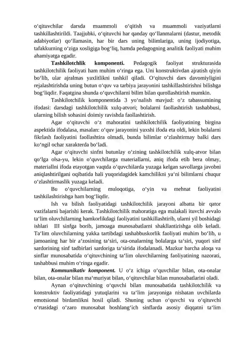 Pedagogik faoliyat psixologiyasi 2