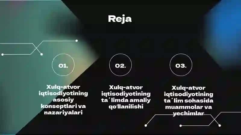 Xulq-atvor iqtisodiyoti 2