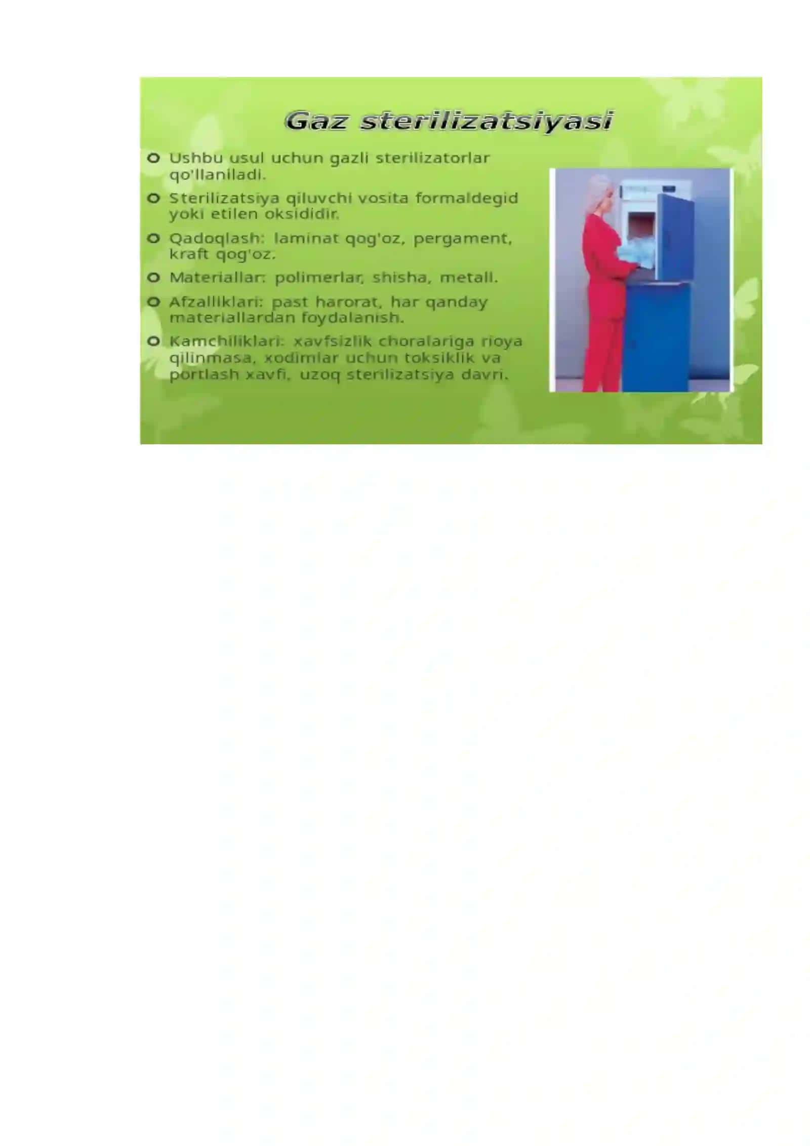 Biotexnologiyada sterillash usullari 2