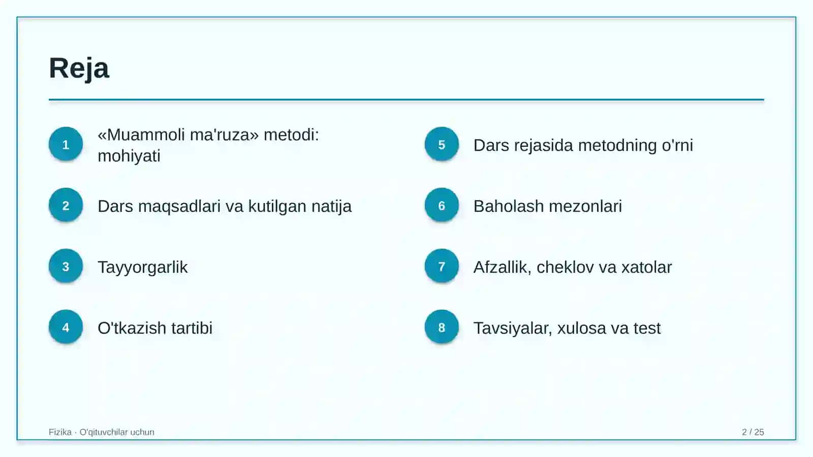 fizika darslarida muammoli ma'ruza metodidan foydalanish 9082 2