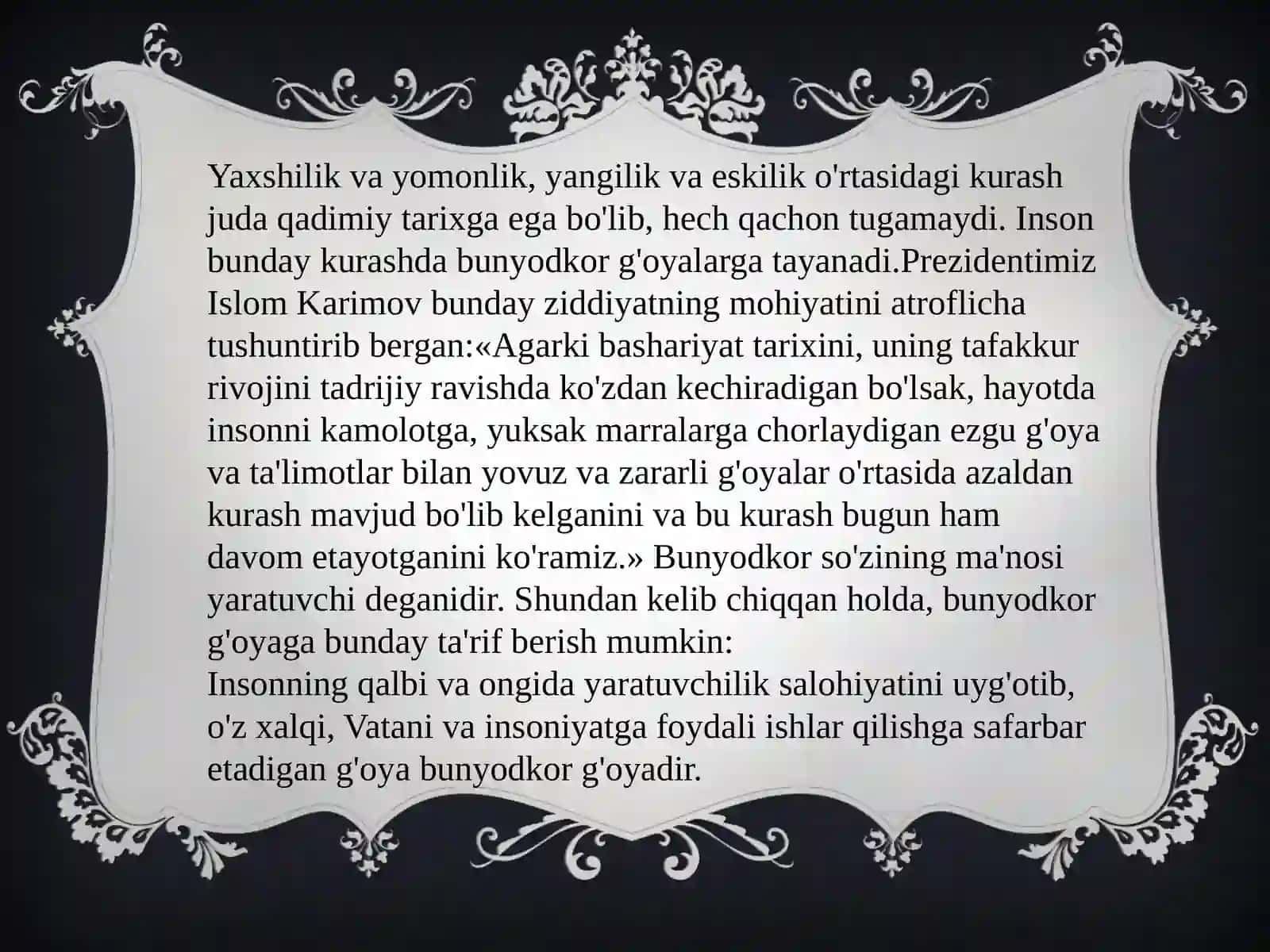 О’ZBEKISTONDA MUSTAQILLIK G‘OYALARINING TARIXIY ASOSLARI 2