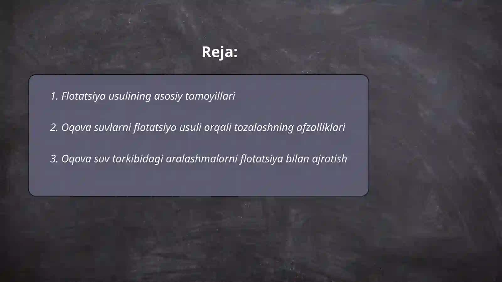 Oqova suvlarni flotatsiya usulida tozalash 2