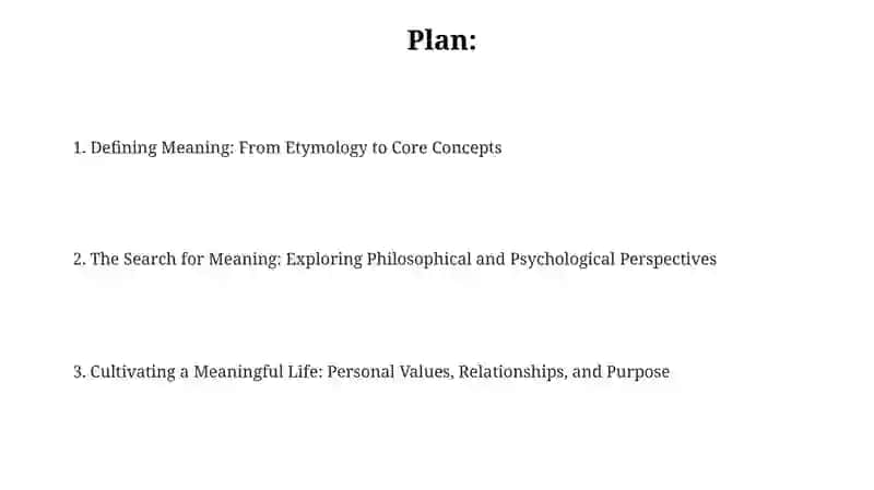 Presentation on Meaningful Life 2