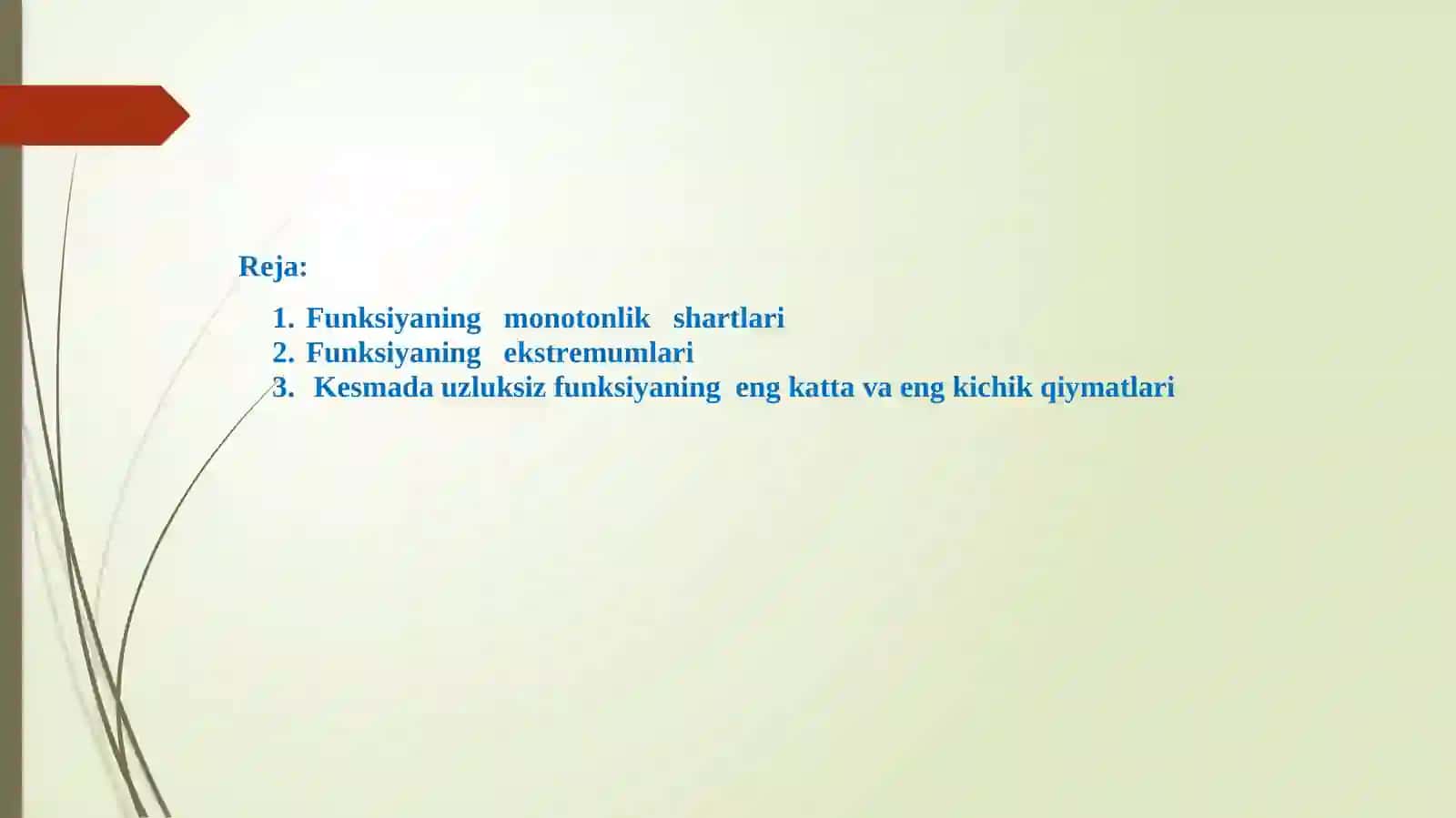 Ekstremum nuqtalar 2