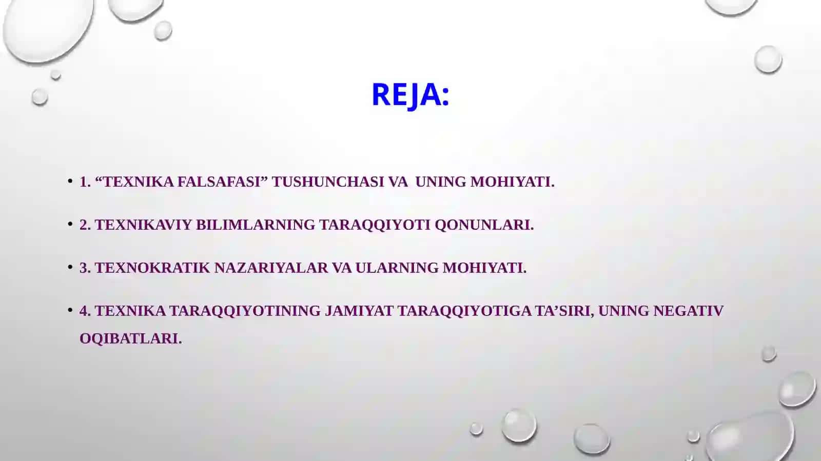 Texnika fanlarining falsafiy masalalari 2