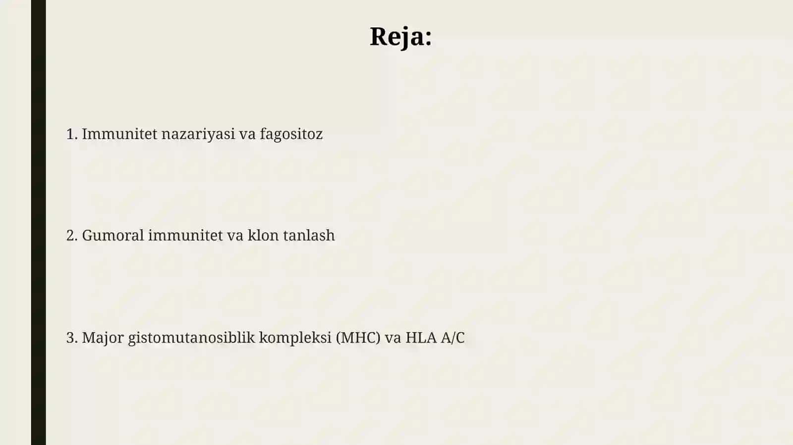 Immunitet nazariyasi 2