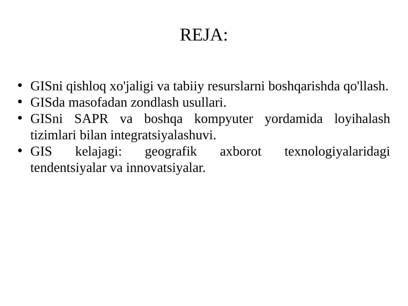 Web GIS: texnologiyalar va foydalanish istiqbollari 2