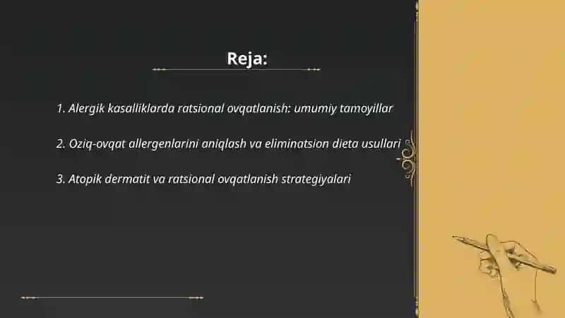 Alergig kasalliklarda ratsional ovqatlanish 2