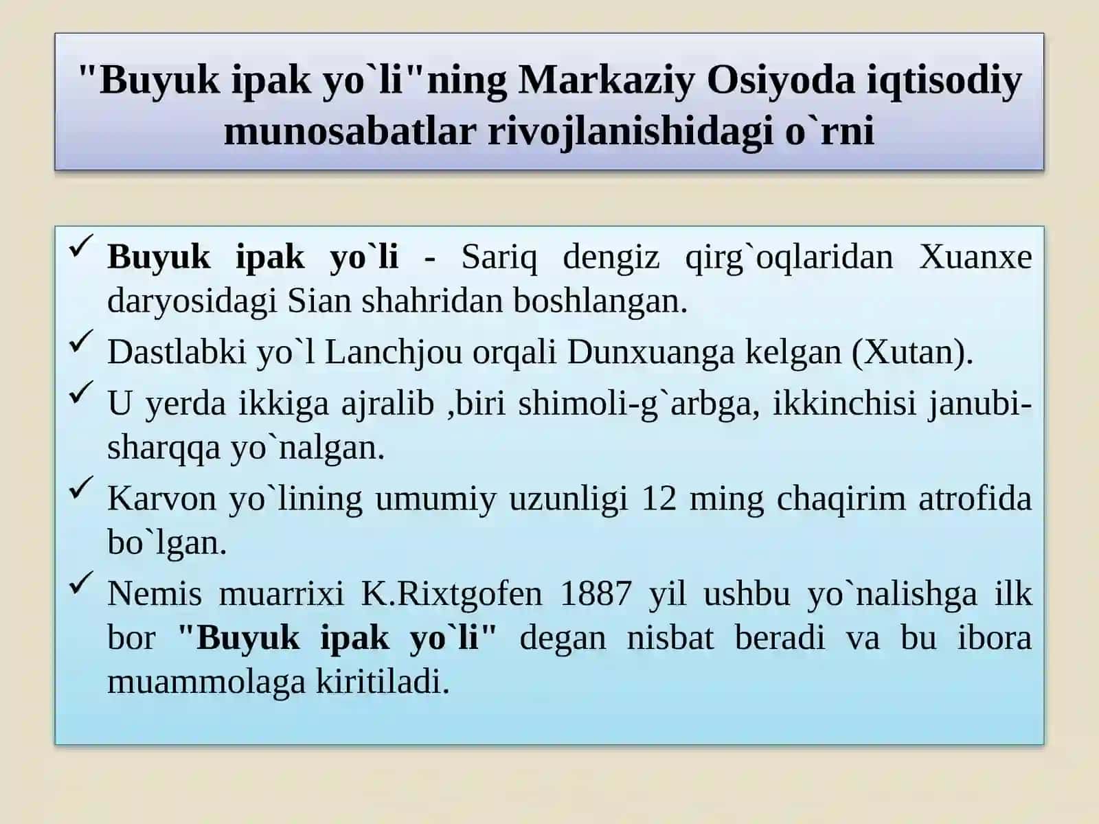 Buyuk ipak yo`li 2
