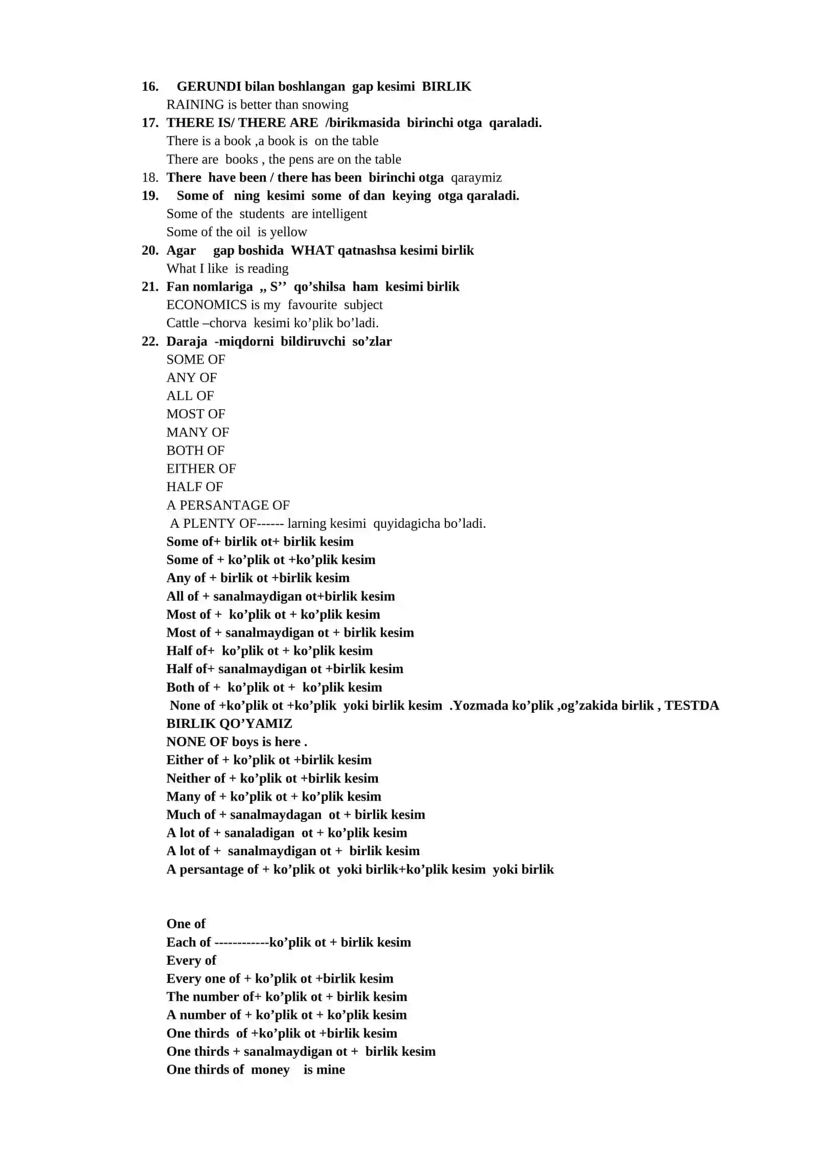 SUBJECT-VERB AGREEMENT 2