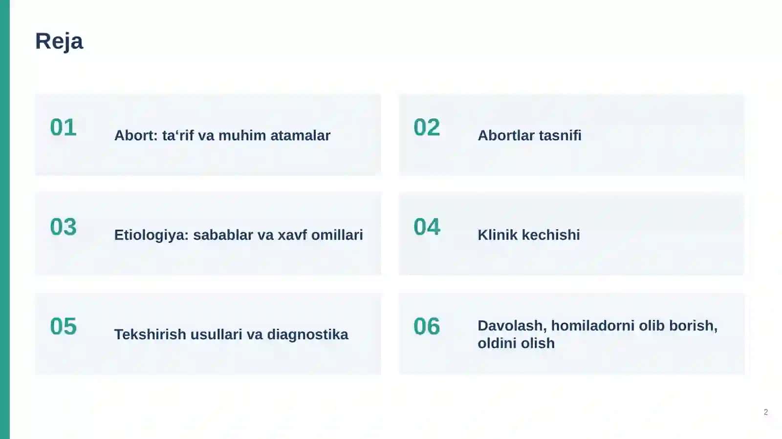 Abortlar Tasnifi 2