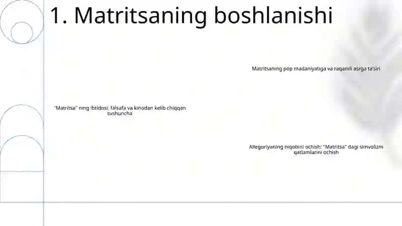Matritsa Haqida Maqola Yozish Kerak 2