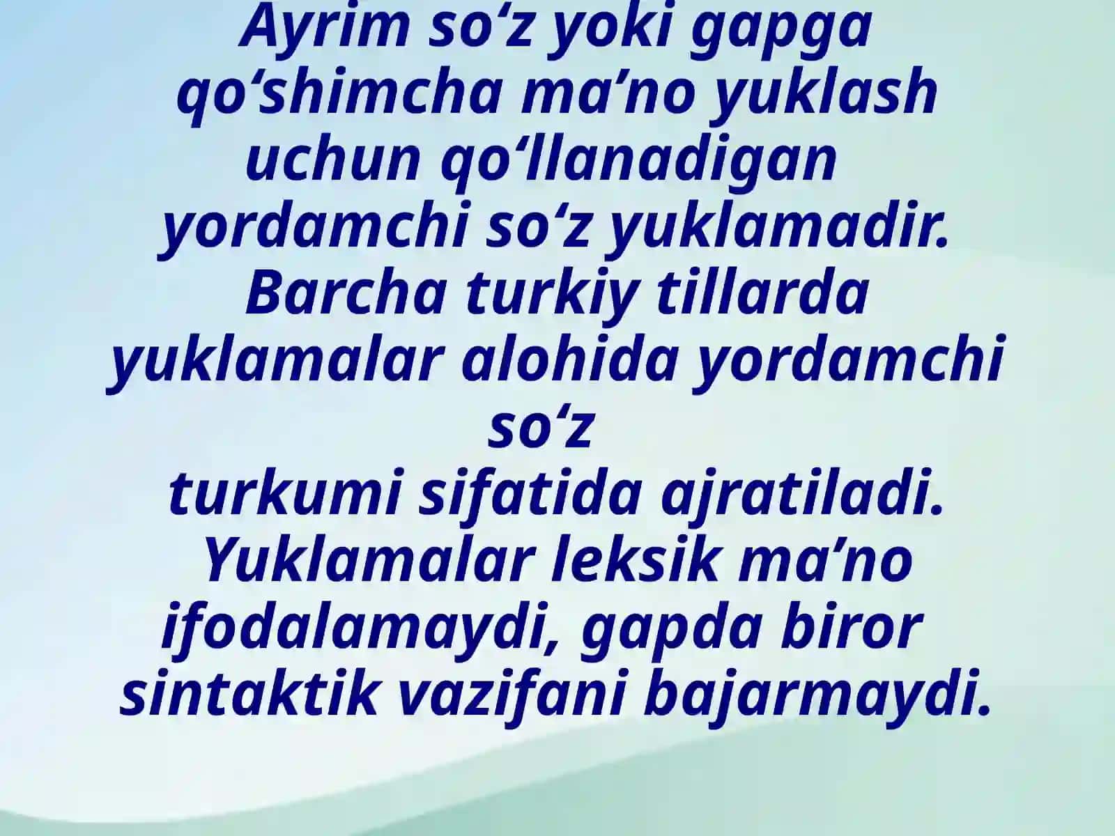 Qadimgi turkiy tilda yuklamalar 2