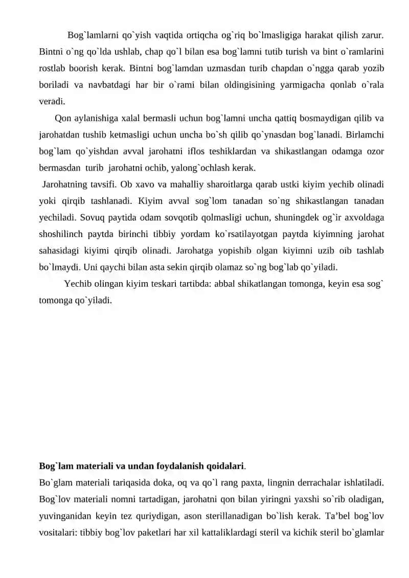 Birinchi tibbiy yordam 2