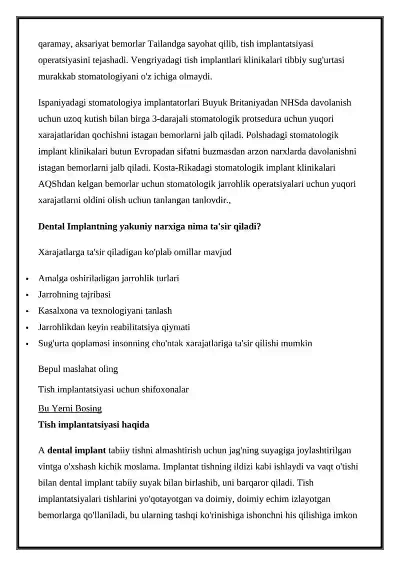 Dental implantatsiyasi 2