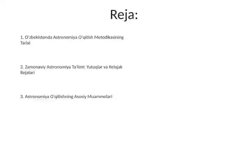 Astronomiya Oʻqitish Metodikasi 2