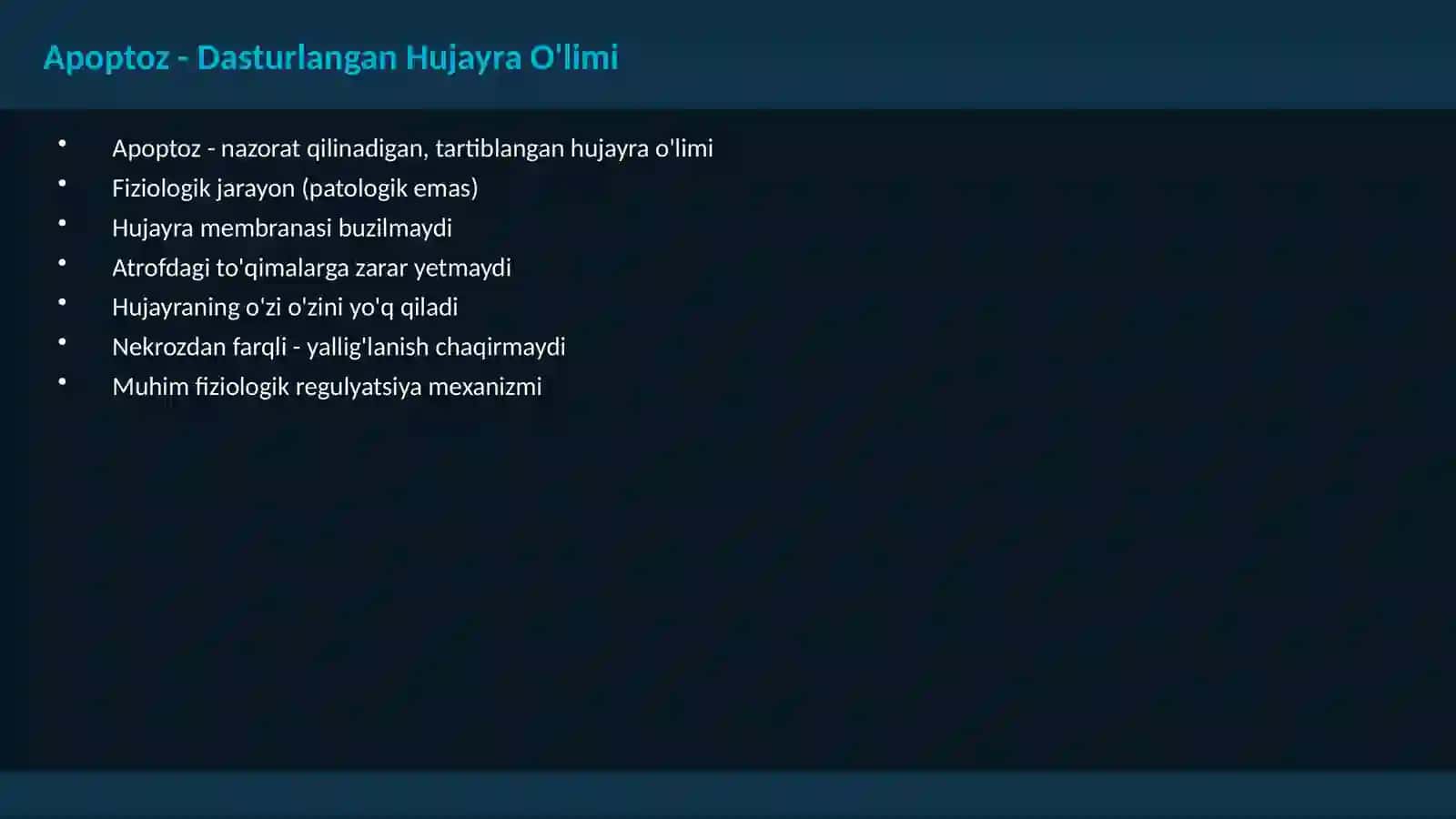 Hujayra Biologiyasi 2