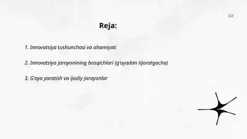 Innovatsiyon jarayon va uning bosqichlari 2