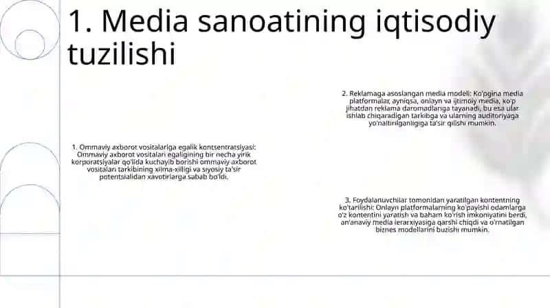 Mediya Sohasining Tuzilishi Va TaʼSiri 2