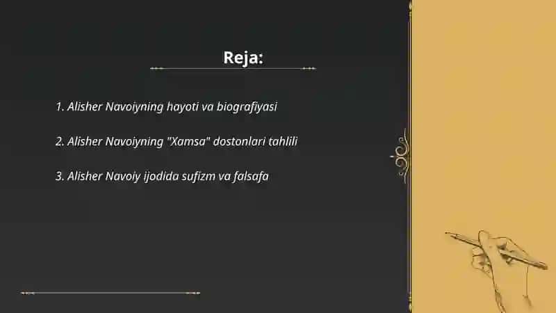 Alisher Navoiyning Hayoti va Biografiyasi 2