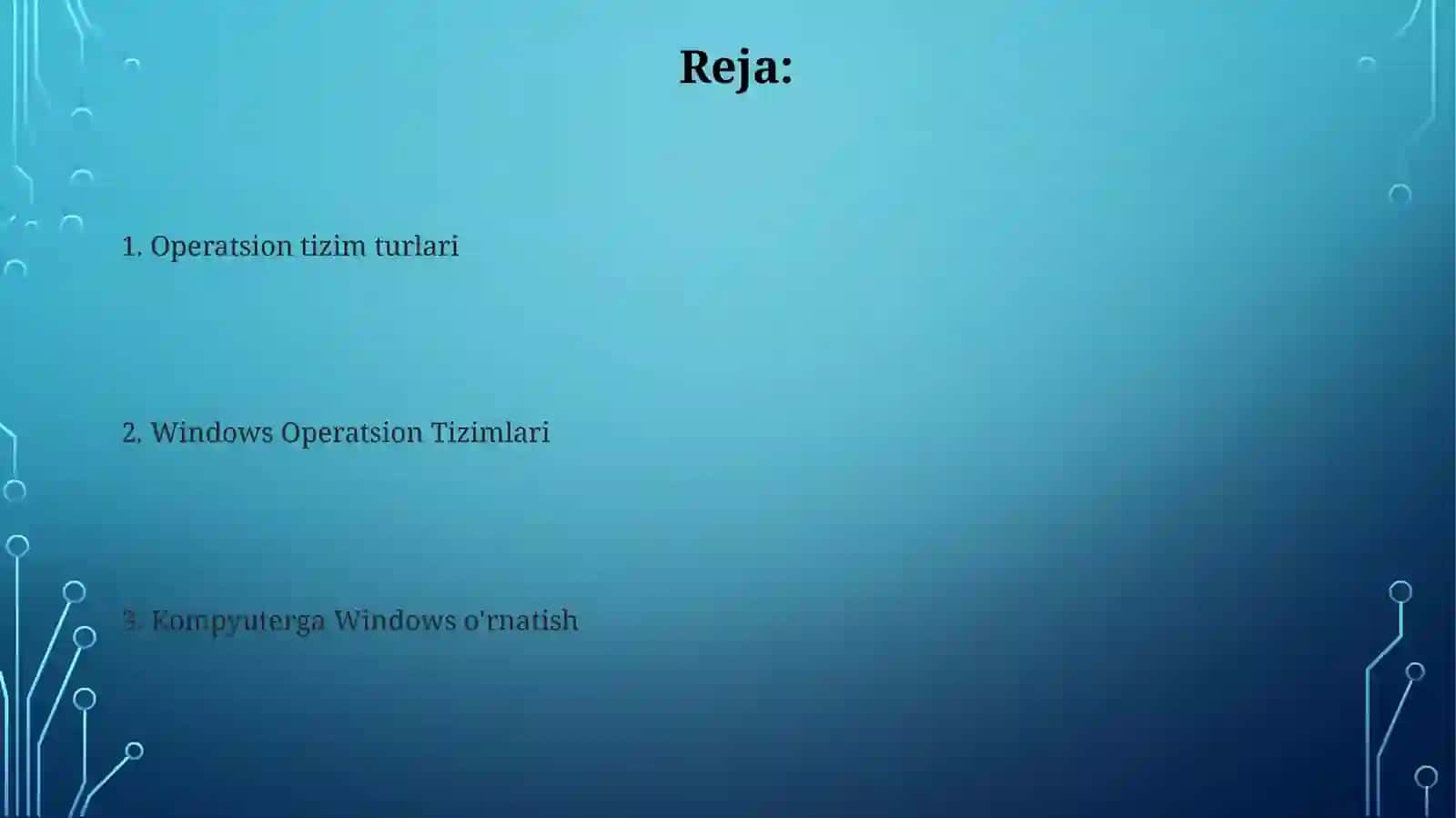 Windows Operatsion Tizimlari 2