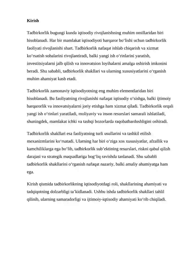 TADBIRKORLIK SHAKLLARI 2