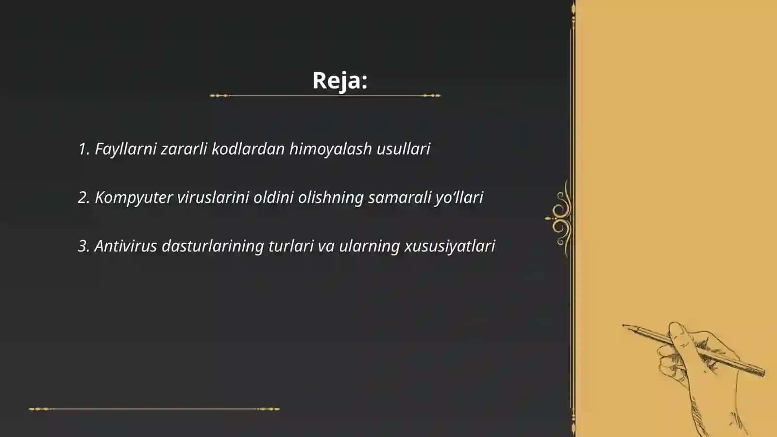 Fayllarni zararli kodlardan himoyalash usullari 2