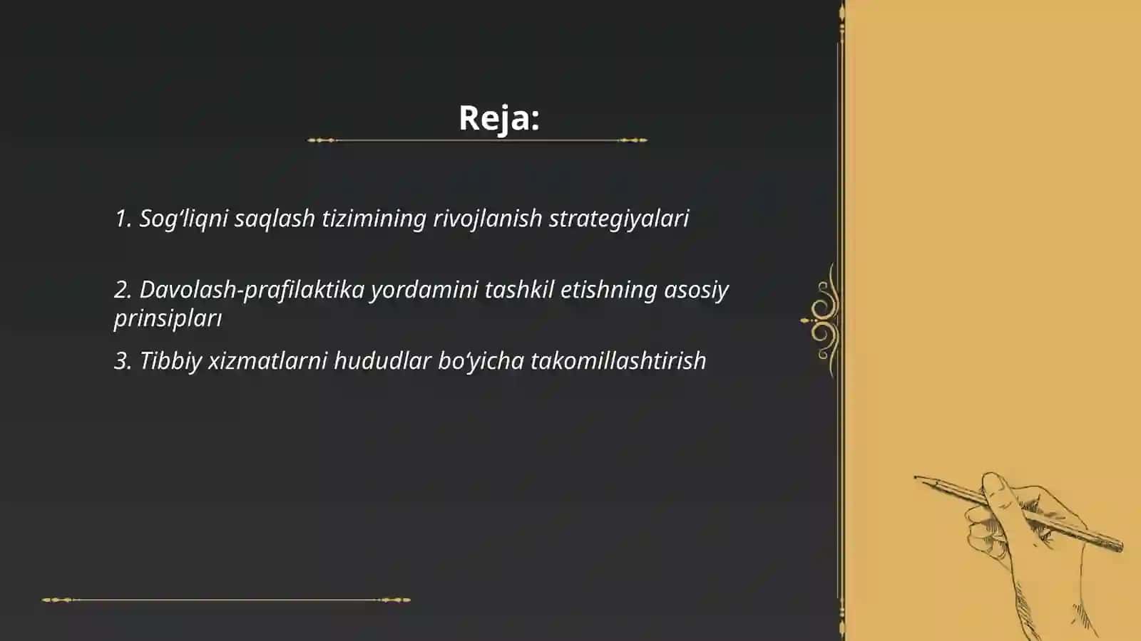 Sog‘liqni saqlash tizimining rivojlanish strategiyalari 2