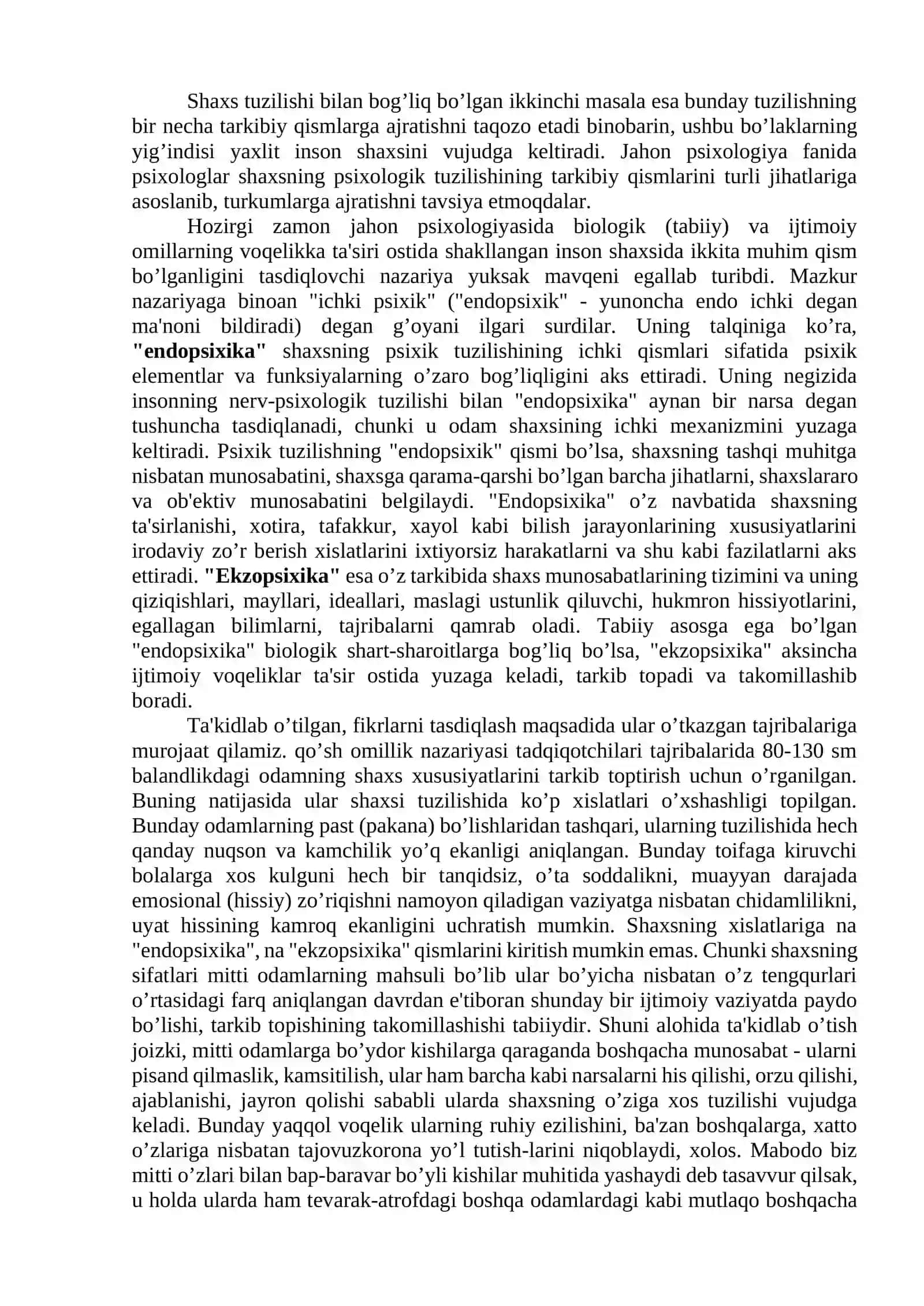 Shaxs Haqida Tushuncha 2