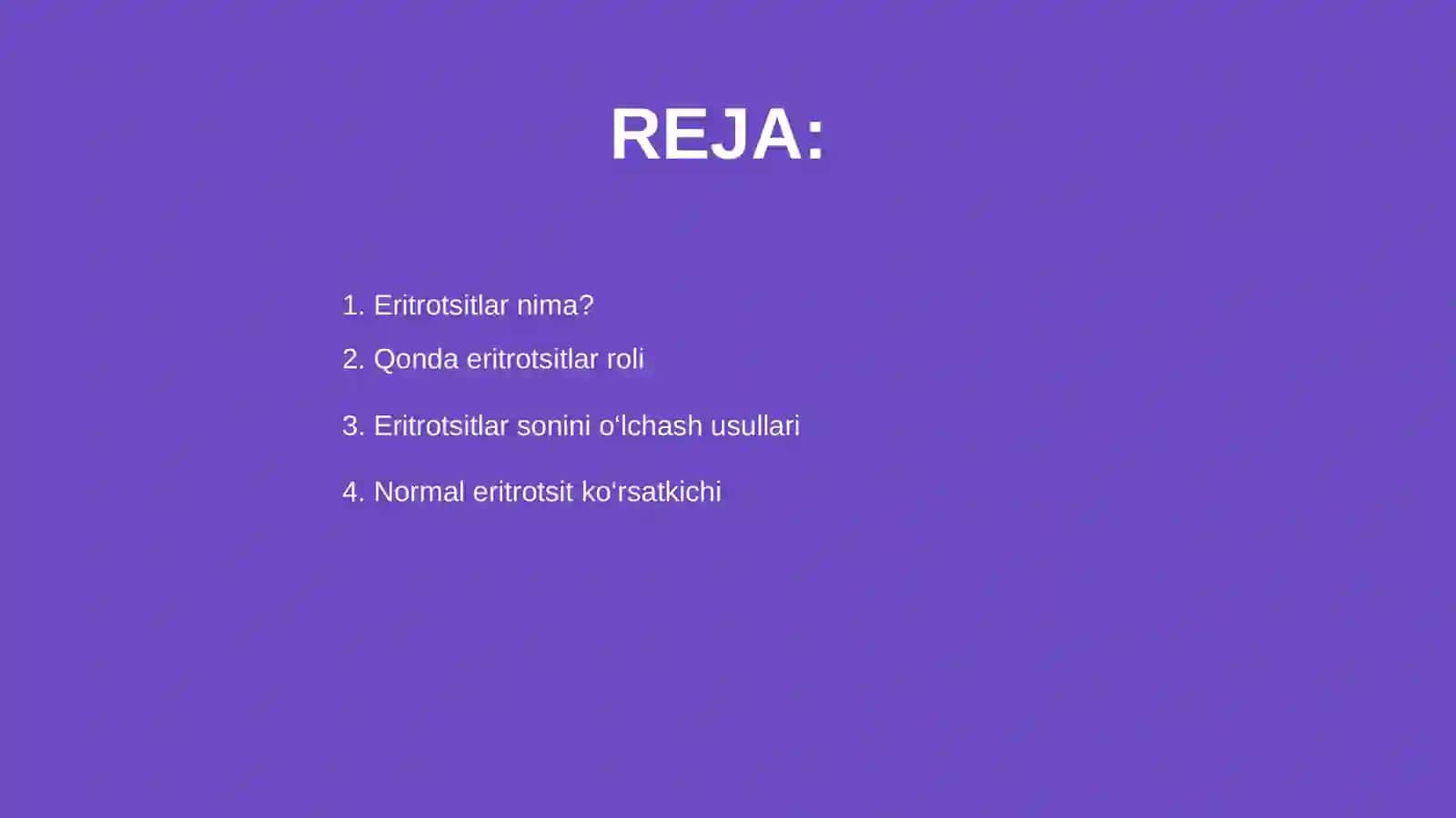 Qondagi eritrotsitlarni tekshirish 2