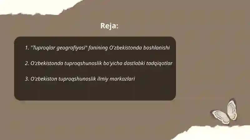 "Tuproqlar geografiyasi" fanining rivojlanishi 2