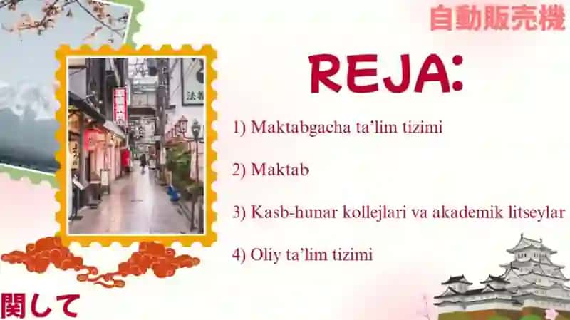 ppt. yaponiya ta'lim tizimi 2