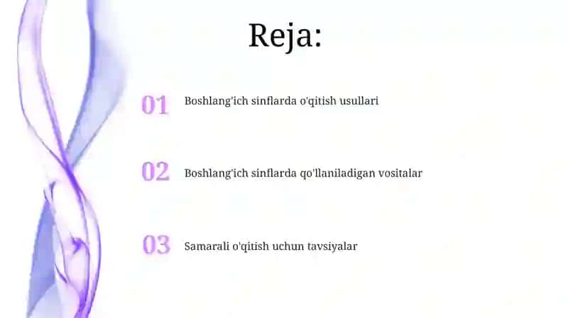 Boshlang'ich sinflarda o'qitish usullari 2