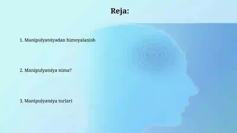 Manipulyatsiya nima? 2