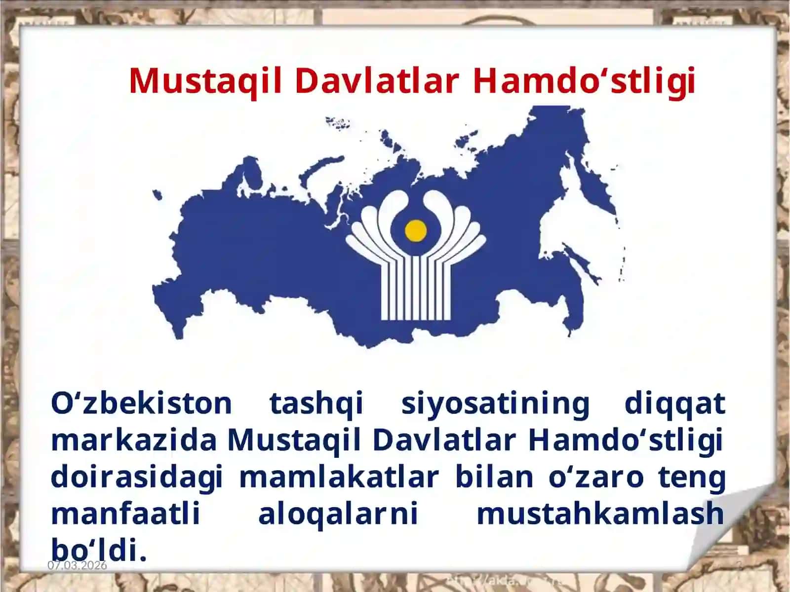 Mustaqildavlatlar hamdo'stligi transport statistikasi 2