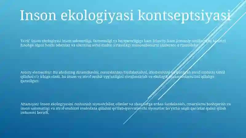Inson Ekologiyasi 2