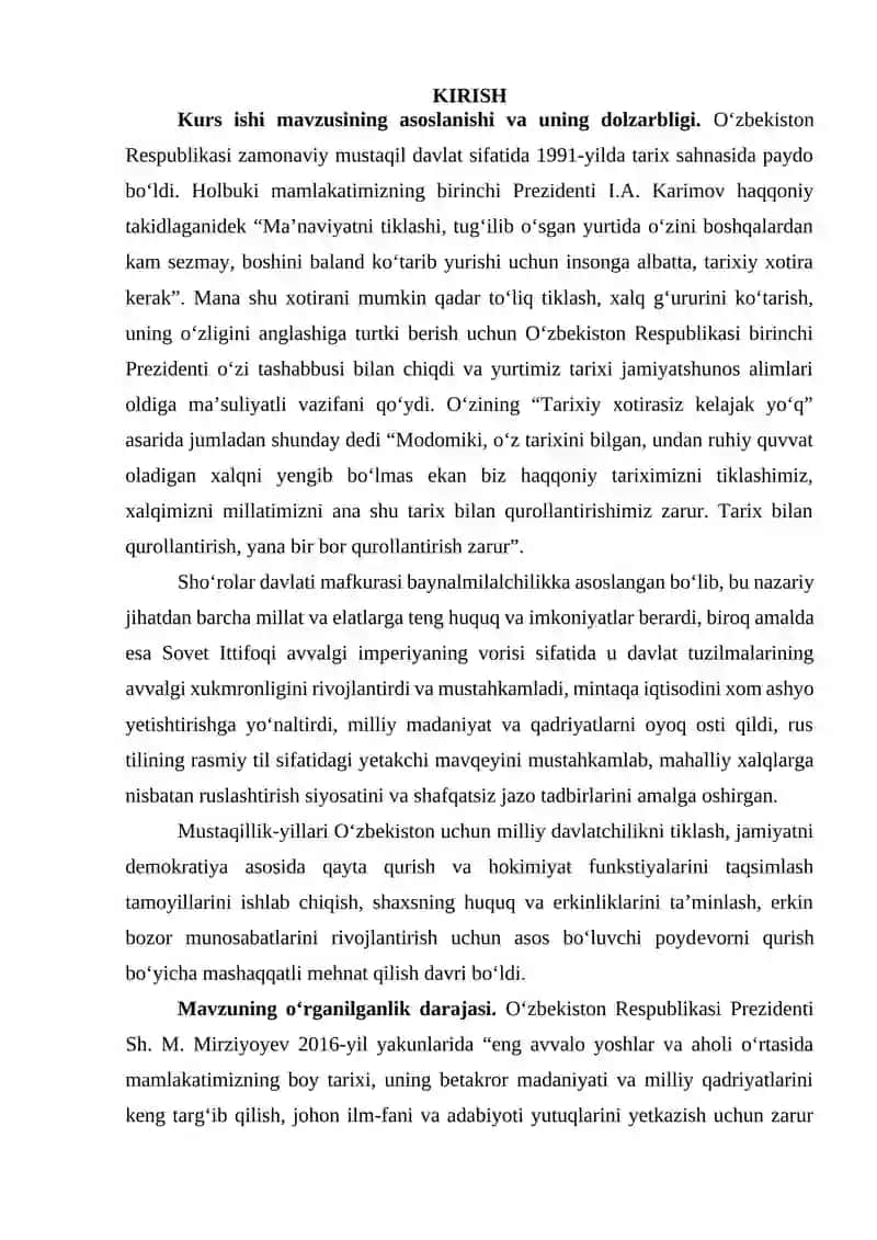 TURKISTON O'LKASI BIRINCHI JAHON URUSHI YILLARIDA 2