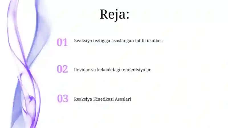 Reaktsiya Kinetikasi Asoslari 2
