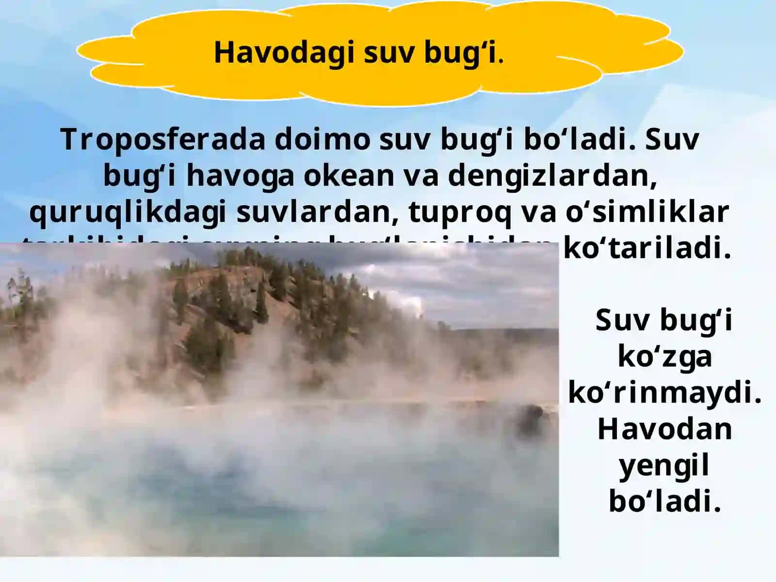 Havoning namligi va yog‘inlar 2