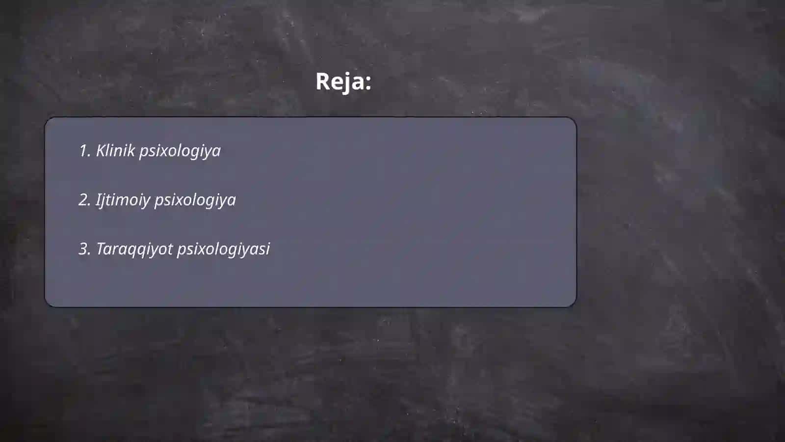 Psixologiya fanining sohalari 2