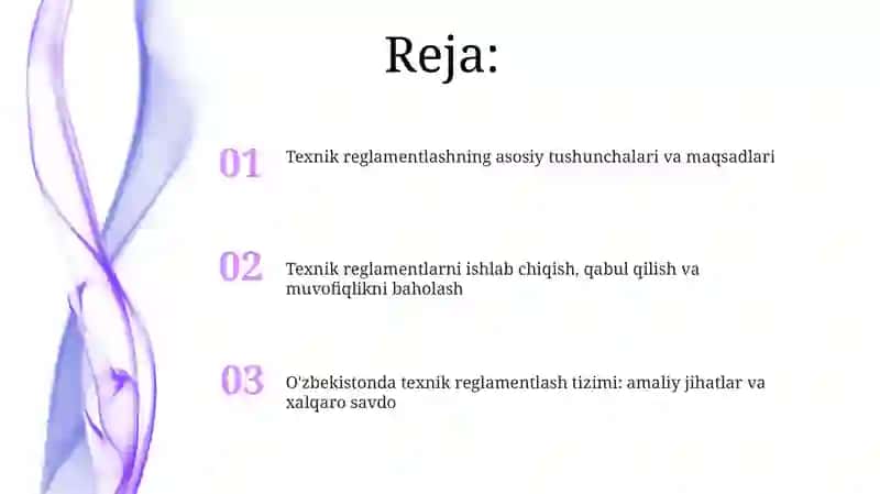 Texnik reglamentlashning asosiy tushunchalari 2