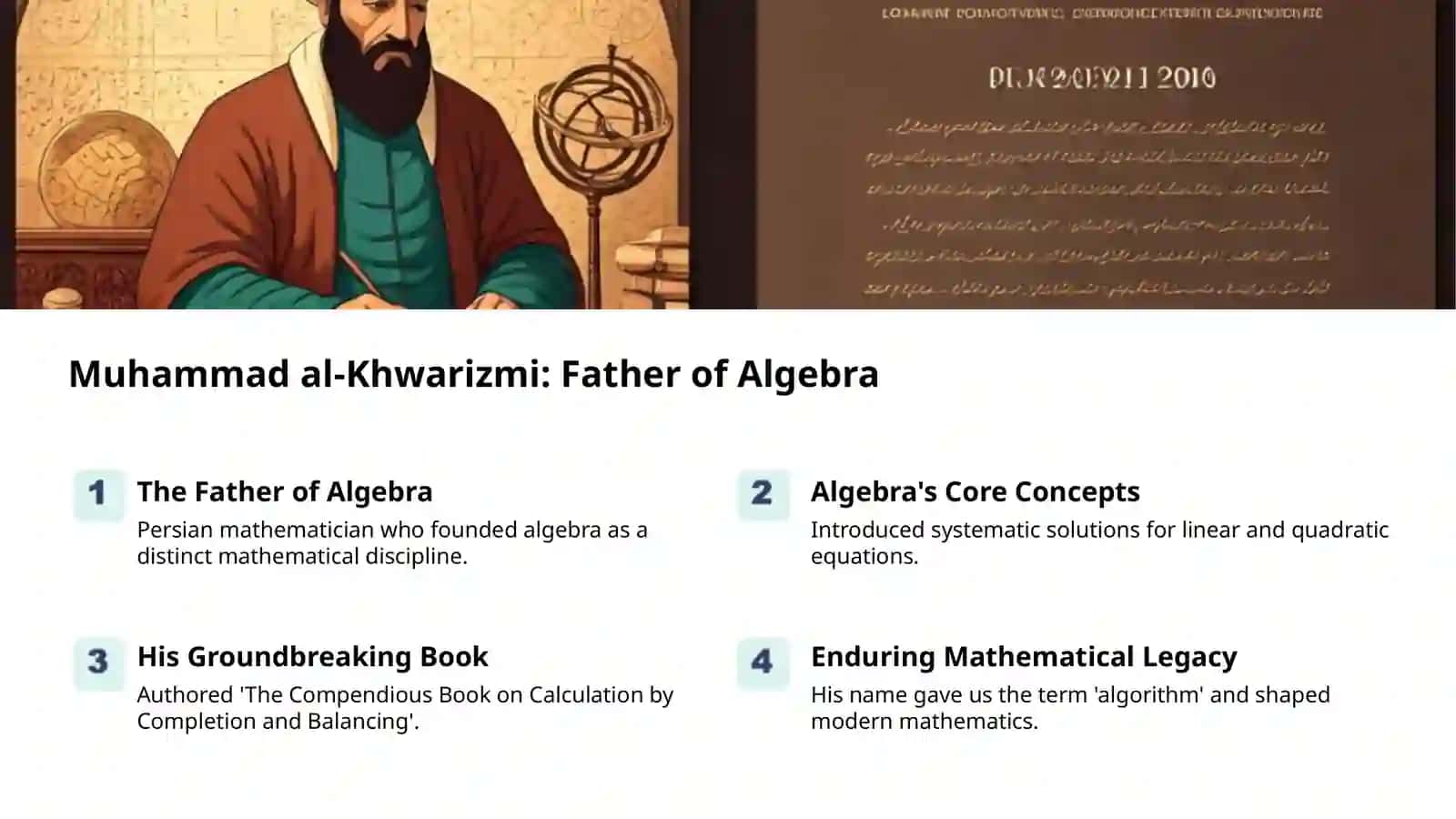 Muhammad al-Khwarizmi: The Father of Algebra 2