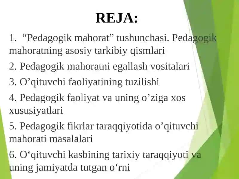 Pedagogik mahorat 2