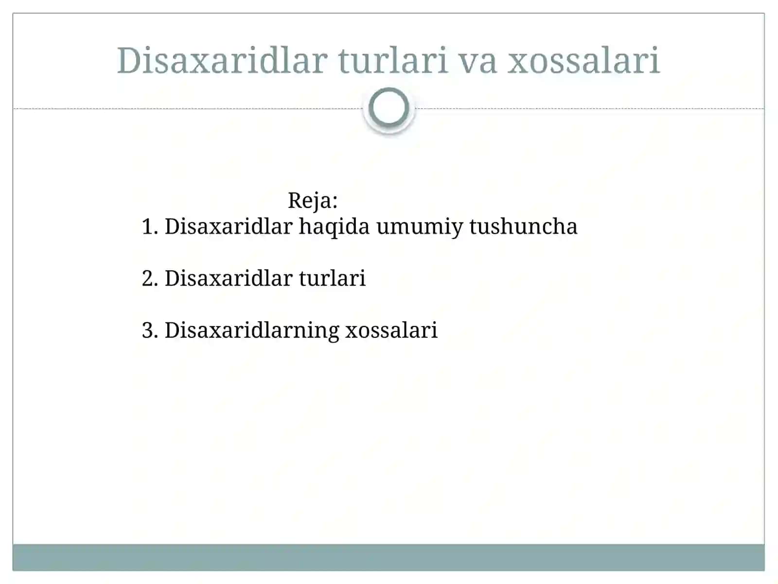 Disaxaridlar turlari va xossalari 2